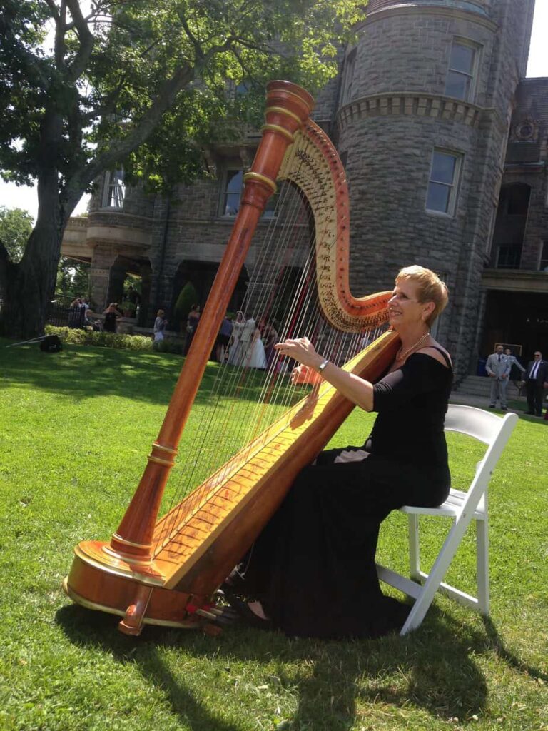 Boldt Castle Wedding 1000 Islands NY with The Elegant Harp
