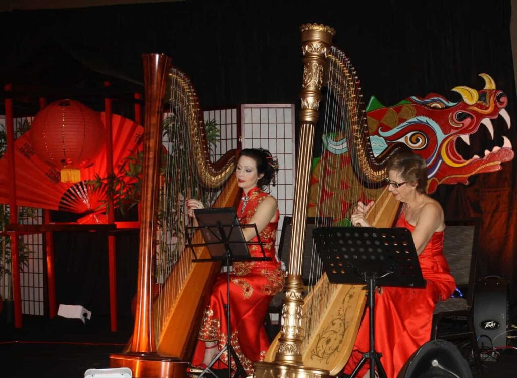 The Elegant Harp Duo Memorial Health Diplomat Hotel Chinese Theme